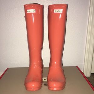 Hunter Original Adjustable Gloss Rain Boots Sz 7